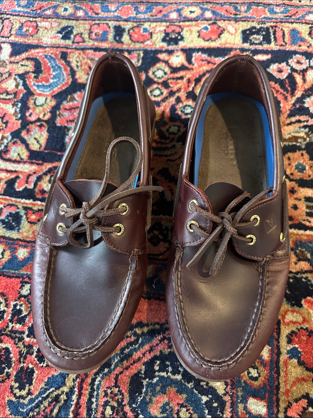 Sperry Men’s Brown Leather 2-Eye Boat Shoes